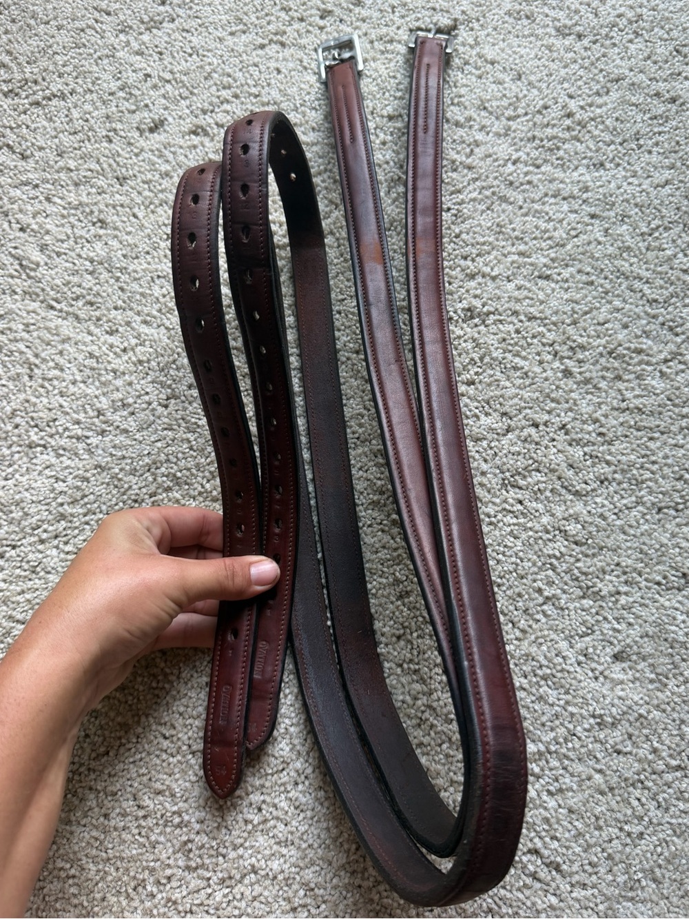Ovation 54" English stirrup leathers